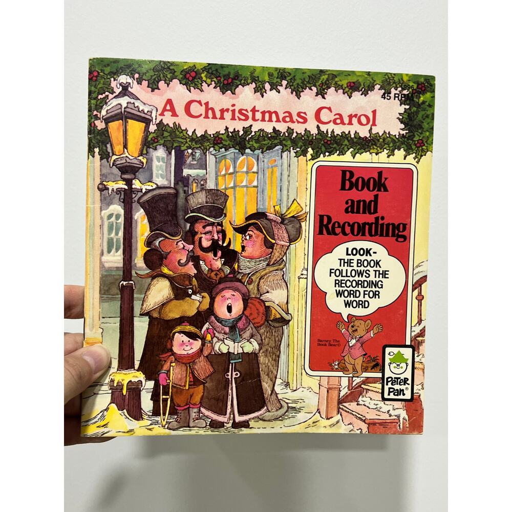 Peter Pan Records A Christmas Carol Charles Dickens Story Book 45 rpm Record